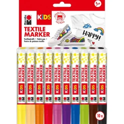 Marabu - Kids, Set di marker per pittura tessile