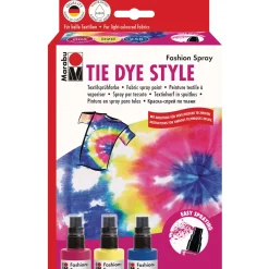 Marabu - Set di pittura su tessuto Fashion Spray, set Tie Dye Style
