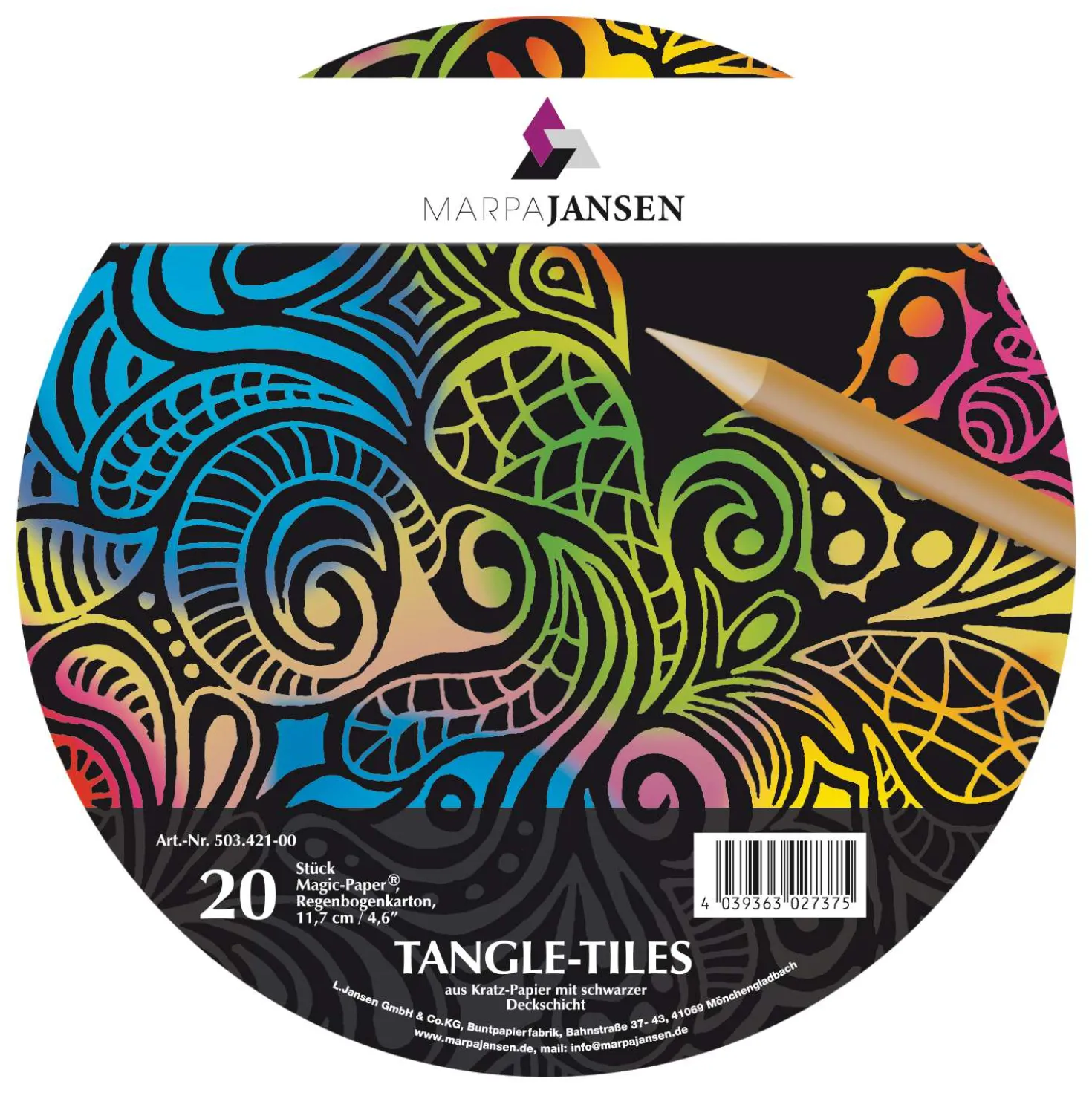 Marpa Jansen - Magic Paper Tangle Tiles, Arcobaleno
