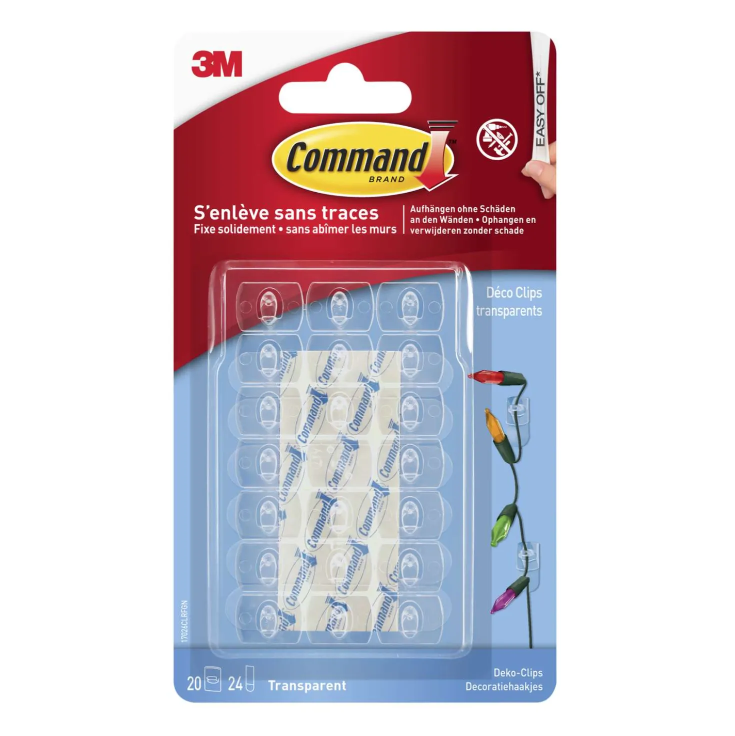 3M - Command, Clip decorative trasparenti
