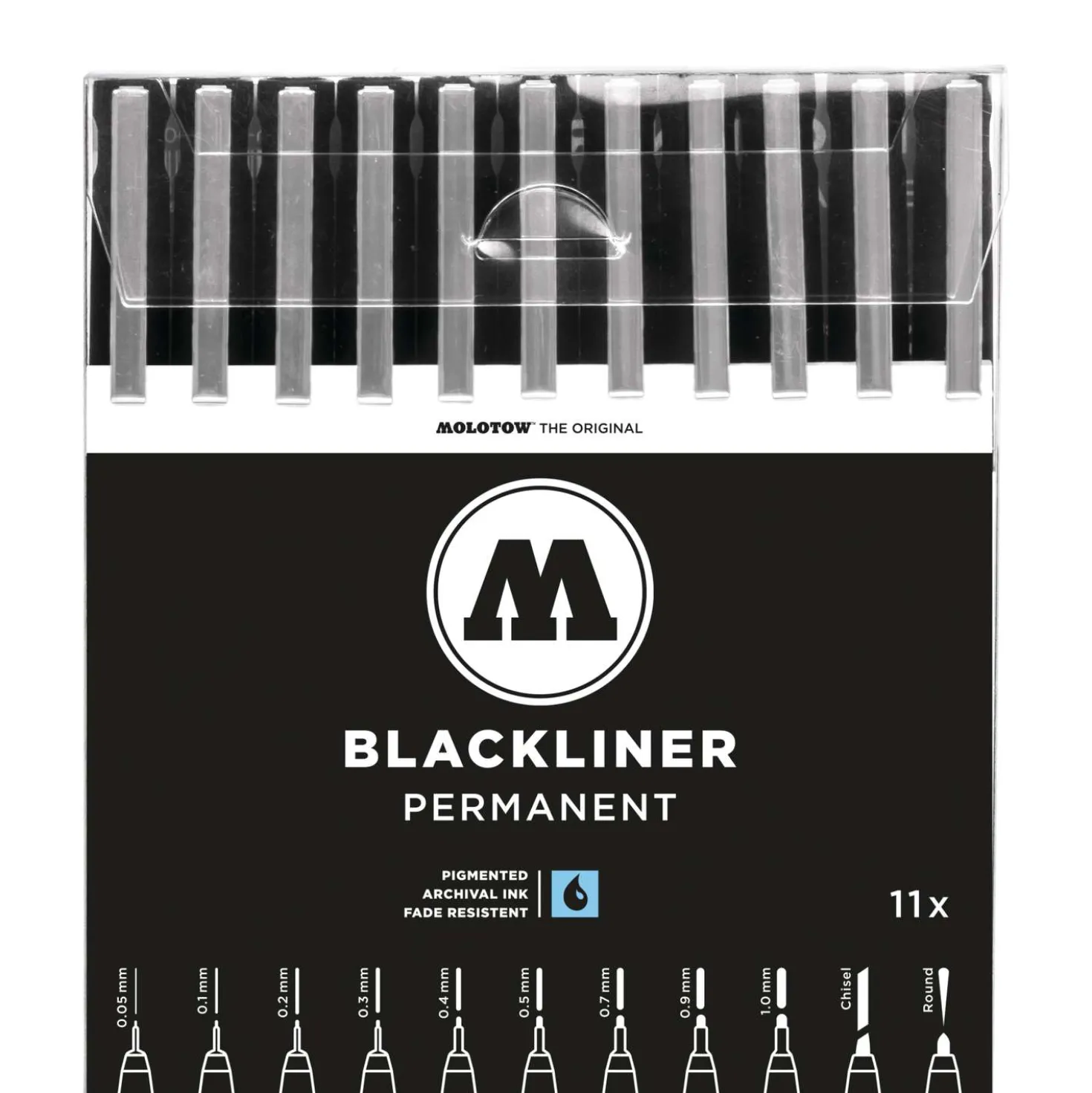Molotow - Blackliner permanent, Set completo