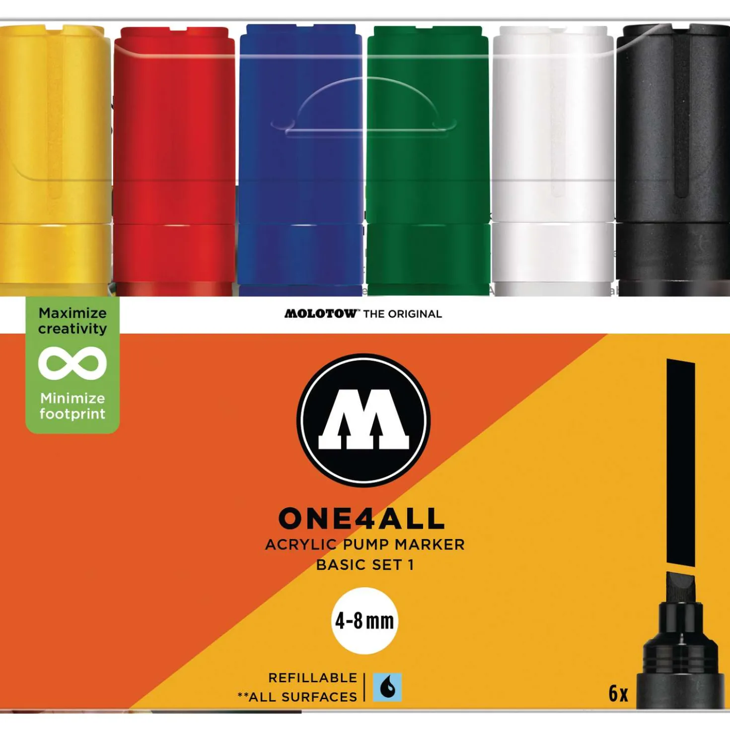 Molotow - One4All Marker 327HS, Set da 6 marker