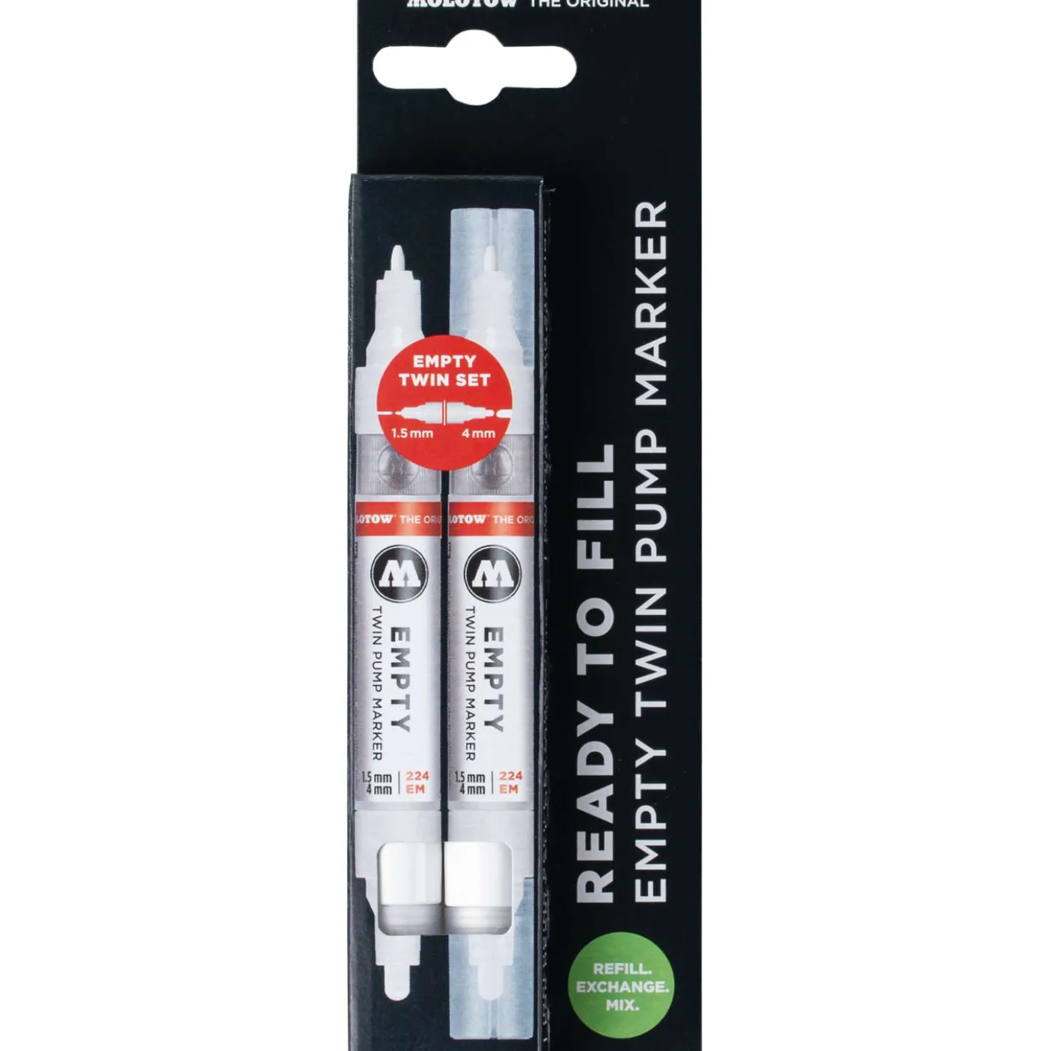 Molotow - Set da 2 Empty Twin Pump Marker