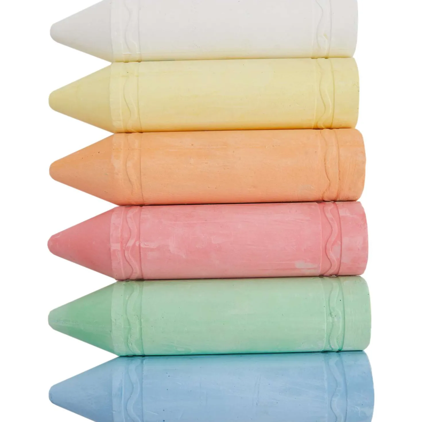O'Color - Set da 6 gessetti grandi per pittura su strada