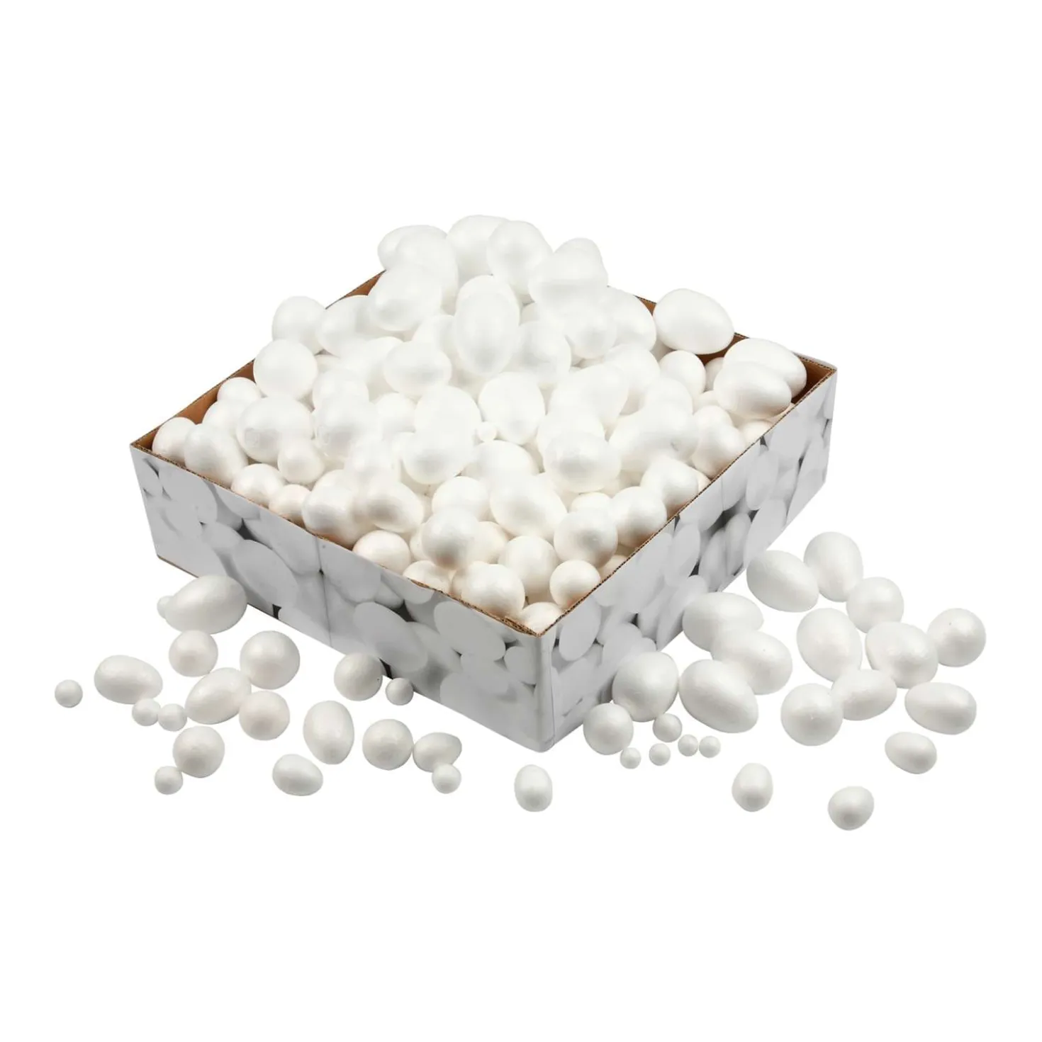 Palline e uova di polistirolo