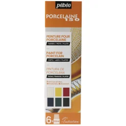 Pébéo - Porcelaine 150, Set da 6 colori per porcellana