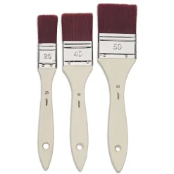 Pébéo - Set di 3 pennelli spalter in fibre sintetiche brune in poliammide