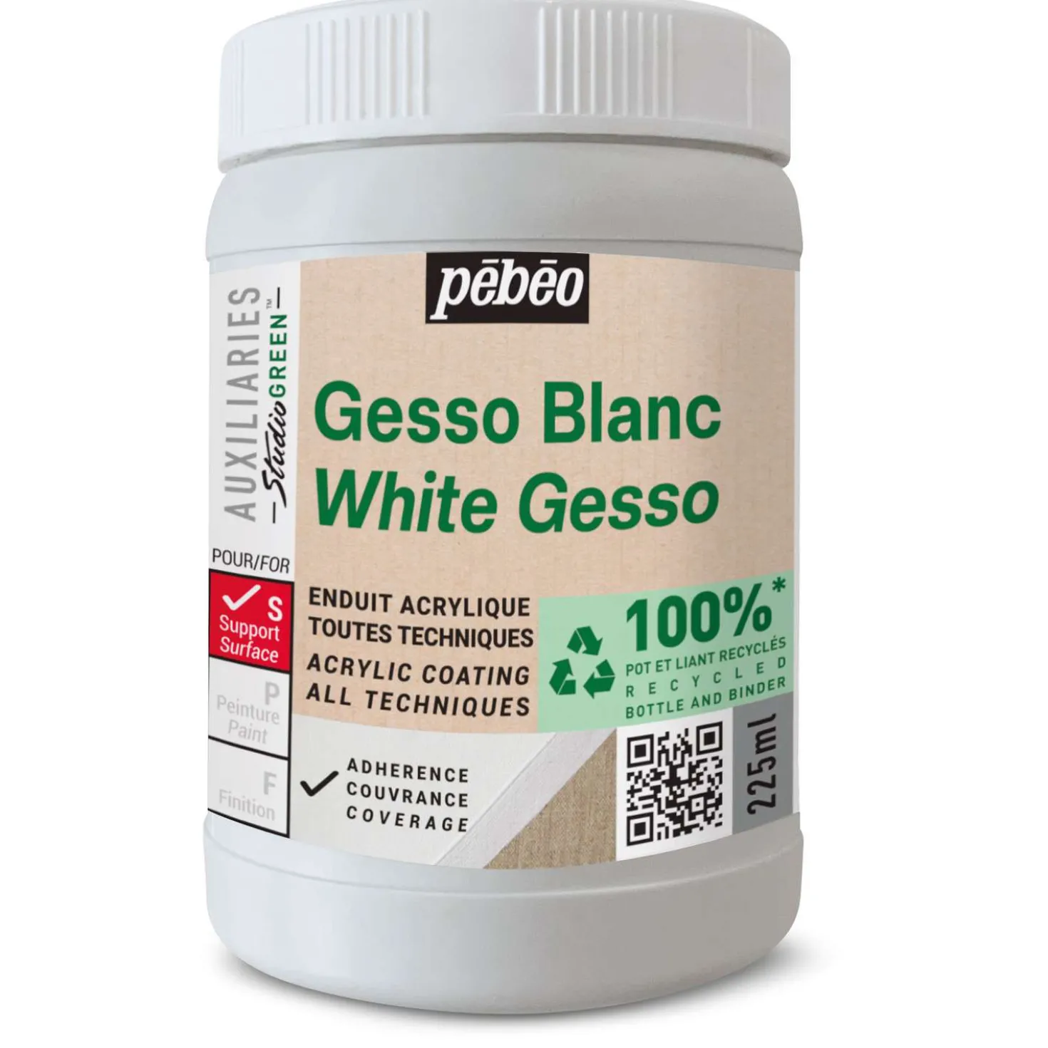 Pébéo - Studio GREEN, Gesso acrilico bianco