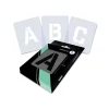 Qbix - Set di stencil con alfabeto