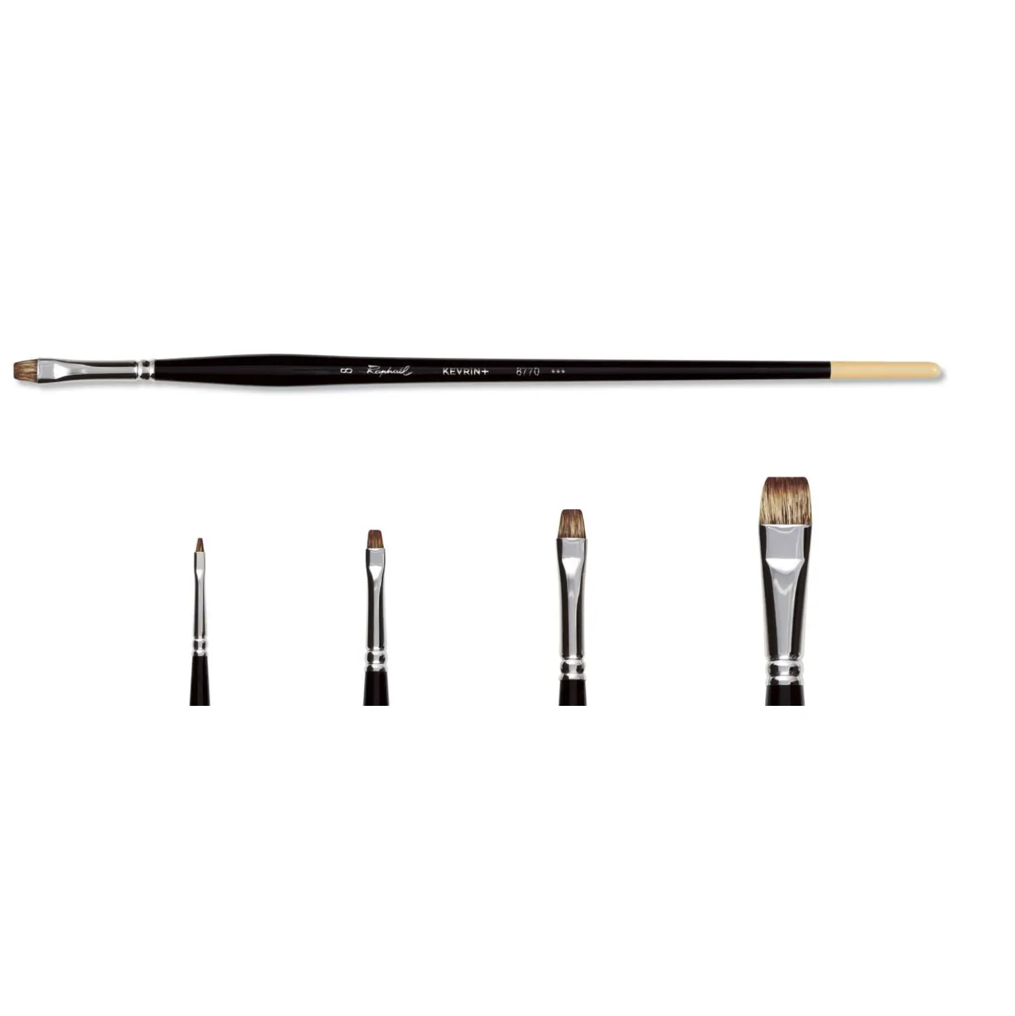 Raphael - Serie 8770, Kevrin, Pennello extra piatto per olio