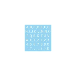 Rayher - Stencil con lettere e numeri