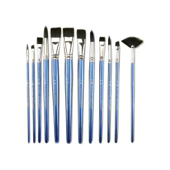 Royal & Langnickel - Black Taklon RSET-9501, Set di 12 pennelli