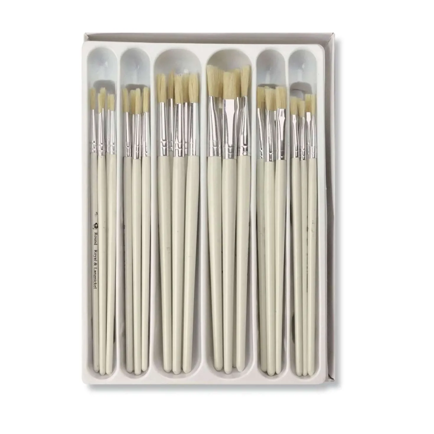 Royal & Langnickel - Confezione di 30 pennelli assortiti per la scuola
