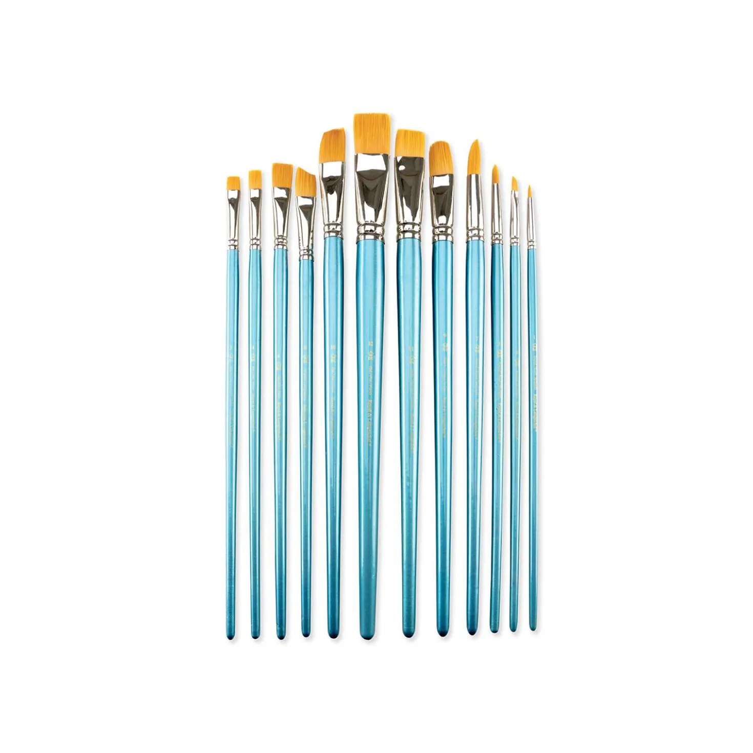 Royal & Langnickel - Gold Taklon RSET-9513, Set di 12 pennelli