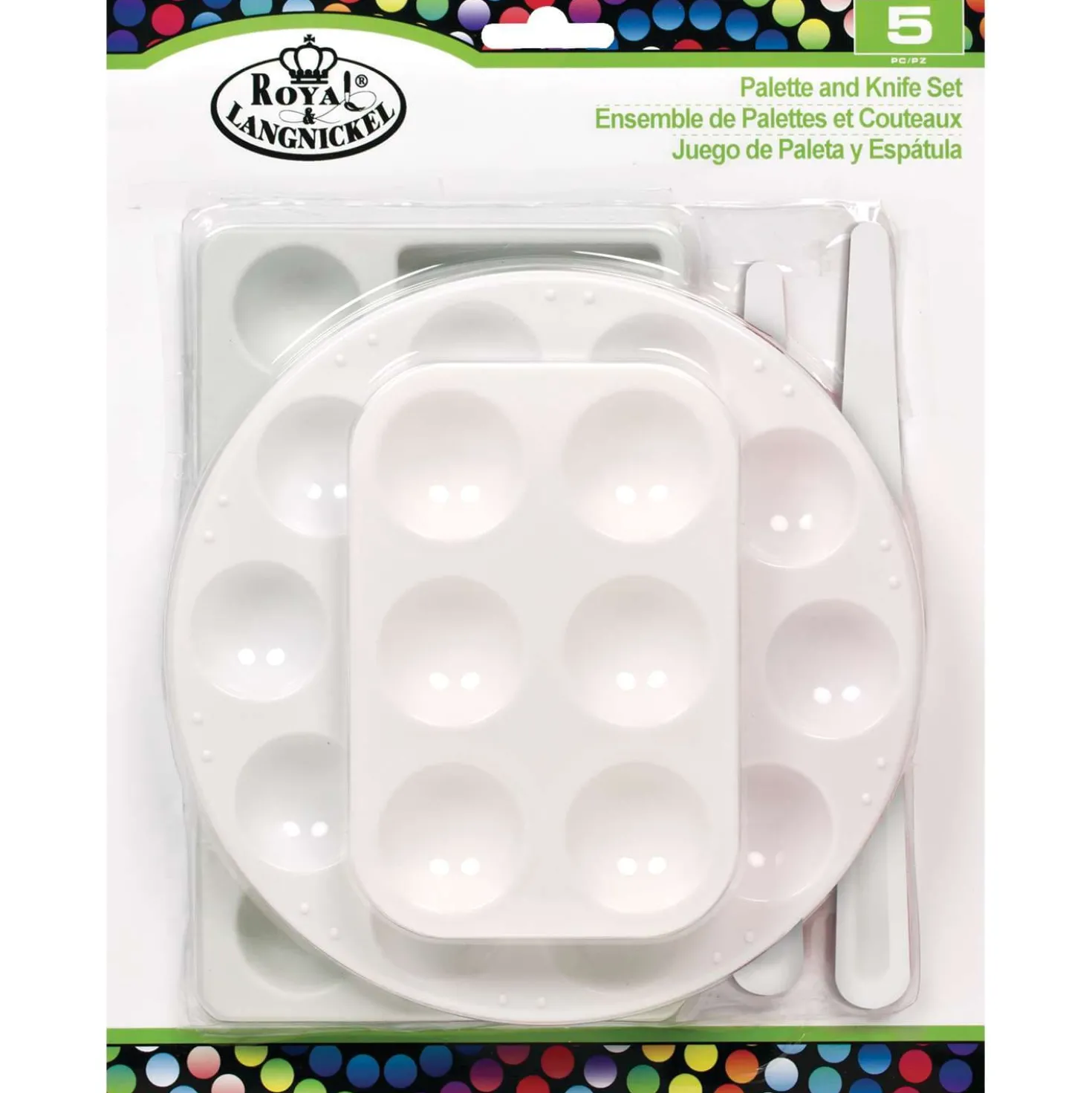 Royal & Langnickel - Set di tavolozze e mestichini in plastica