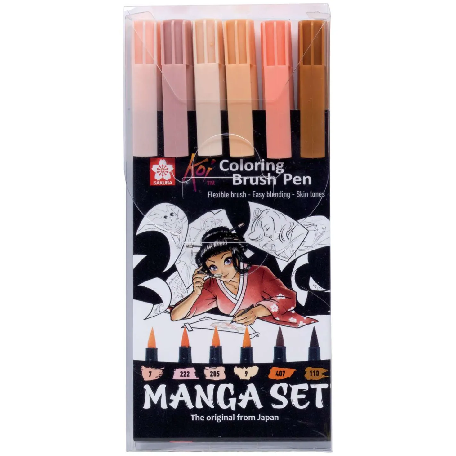 Sakura - Koi, Colouring Brush Pen, Manga set