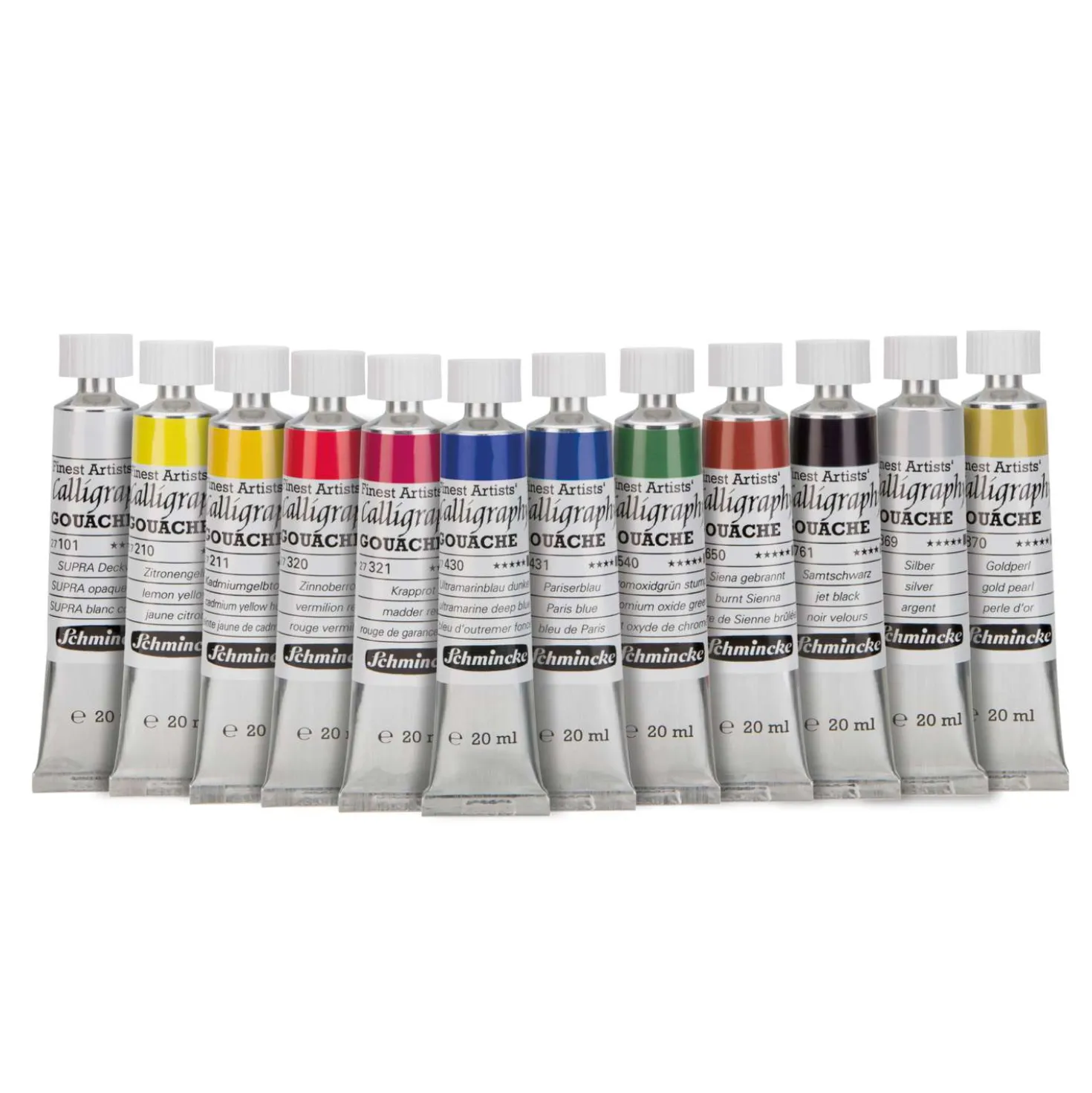 Schmincke - Calligraphy Gouache, Gouache per calligrafia, tubetti singoli
