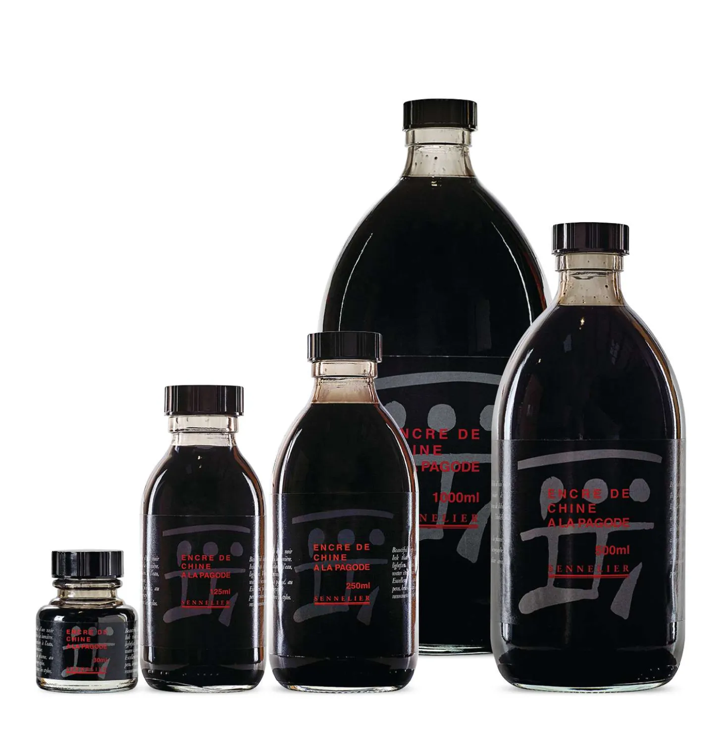 Sennelier - Inchiostro di china nero a base di gommalacca