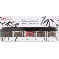 Sennelier - Set da 5 inchiostri a base di gommalacca