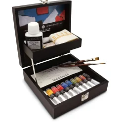 Sennelier - Set in scatola di legno con colori ad olio extra fini
