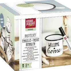 Set creativo con tazza smaltata da decorare