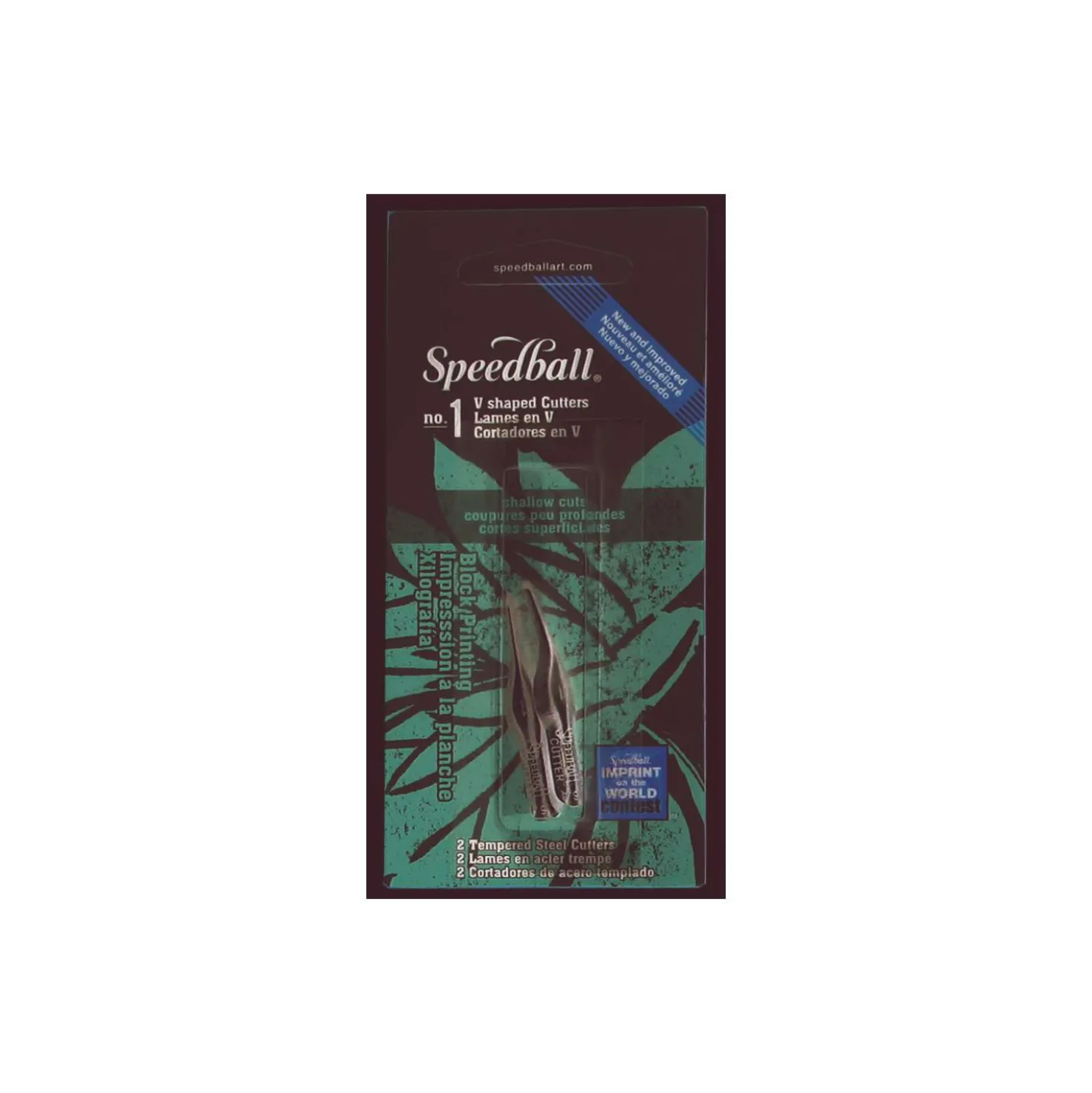 Speedball - Set da 2 sgorbie per linoleum