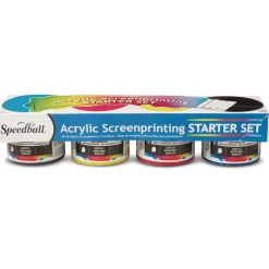 Speedball - Set di base di inchiostri acrilici per serigrafia