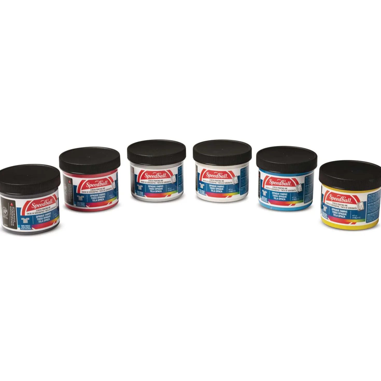 Speedball - Starter Set di colori iridescenti e perlescenti per serigrafia tessile