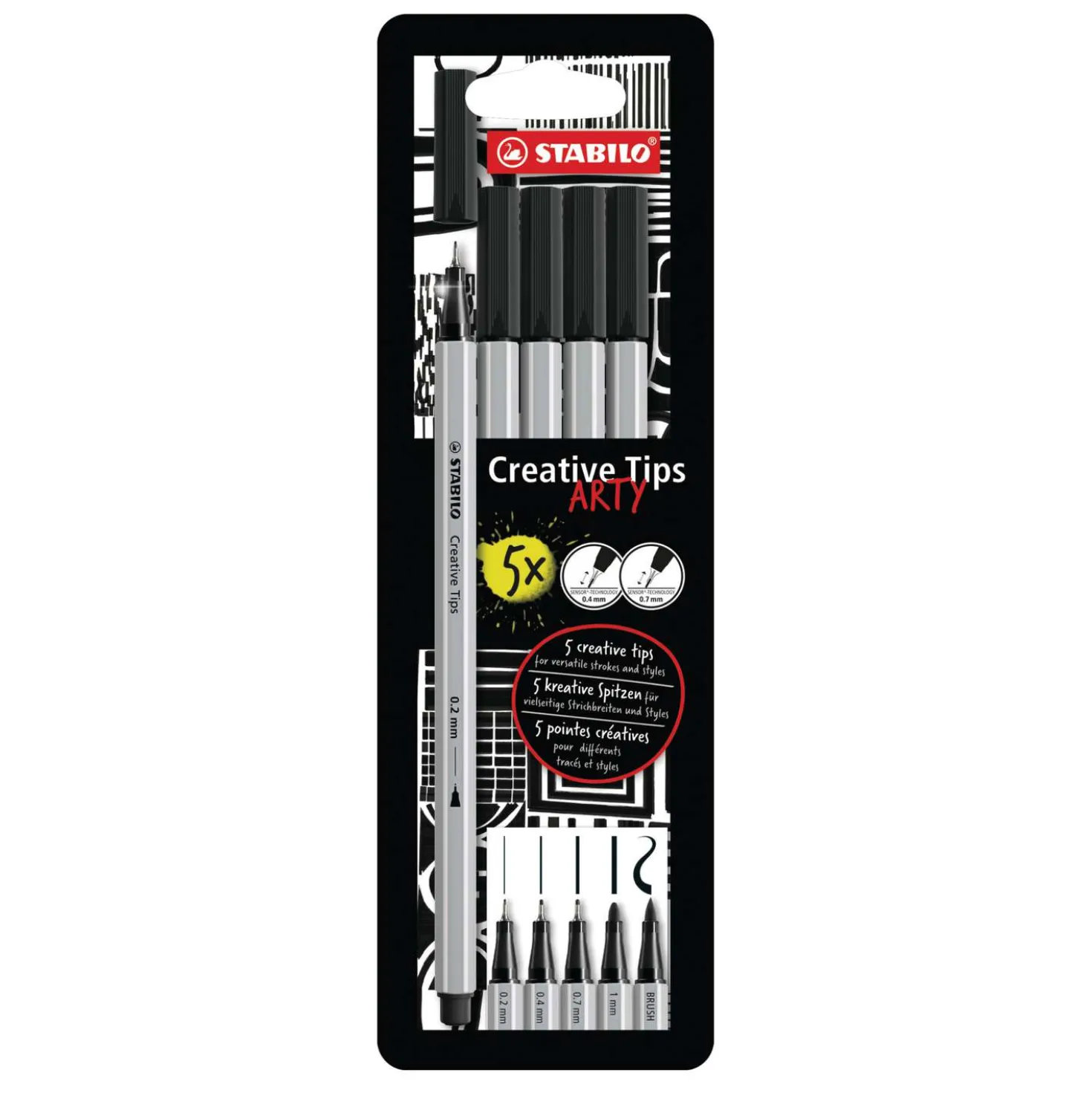 Stabilo - Arty, Creative Tips, Set di multiliner
