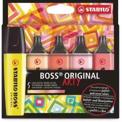Stabilo - Boss Original Arty, Set di evidenziatori, Colori caldi