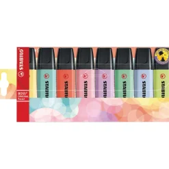 Stabilo - Boss Original, Set da 8 evidenziatori pastello