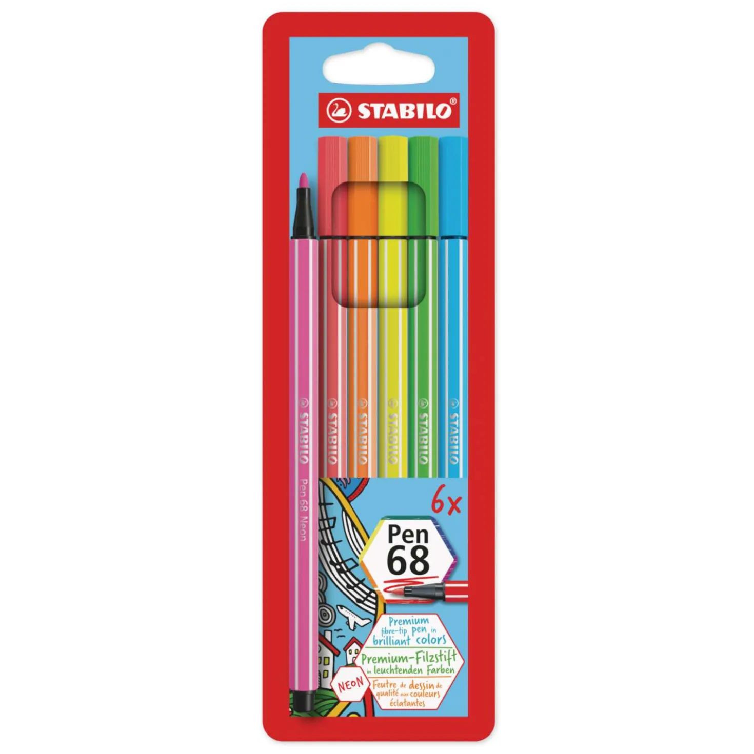 Stabilo - Pen 68, set di pennarelli