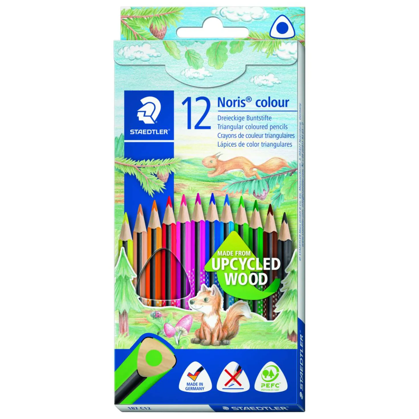 Staedtler - Noris colour 187, Set di matite triangolari colorate