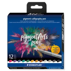 Staedtler - Pigment Arts Pen, Set da 12 Calligraphy Pen 375