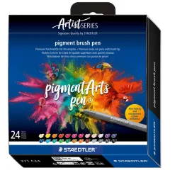 Staedtler - Pigment Arts Pen, Set da 24 Brush Pen 371