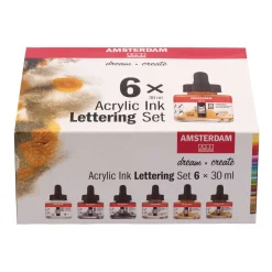 Talens - Amsterdam Acrylic Ink Set per lettering