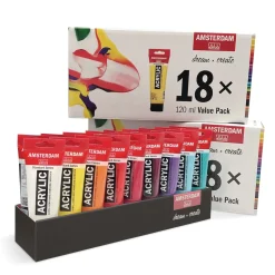 Talens - Amsterdam Standard, Set da 18 colori acrilici