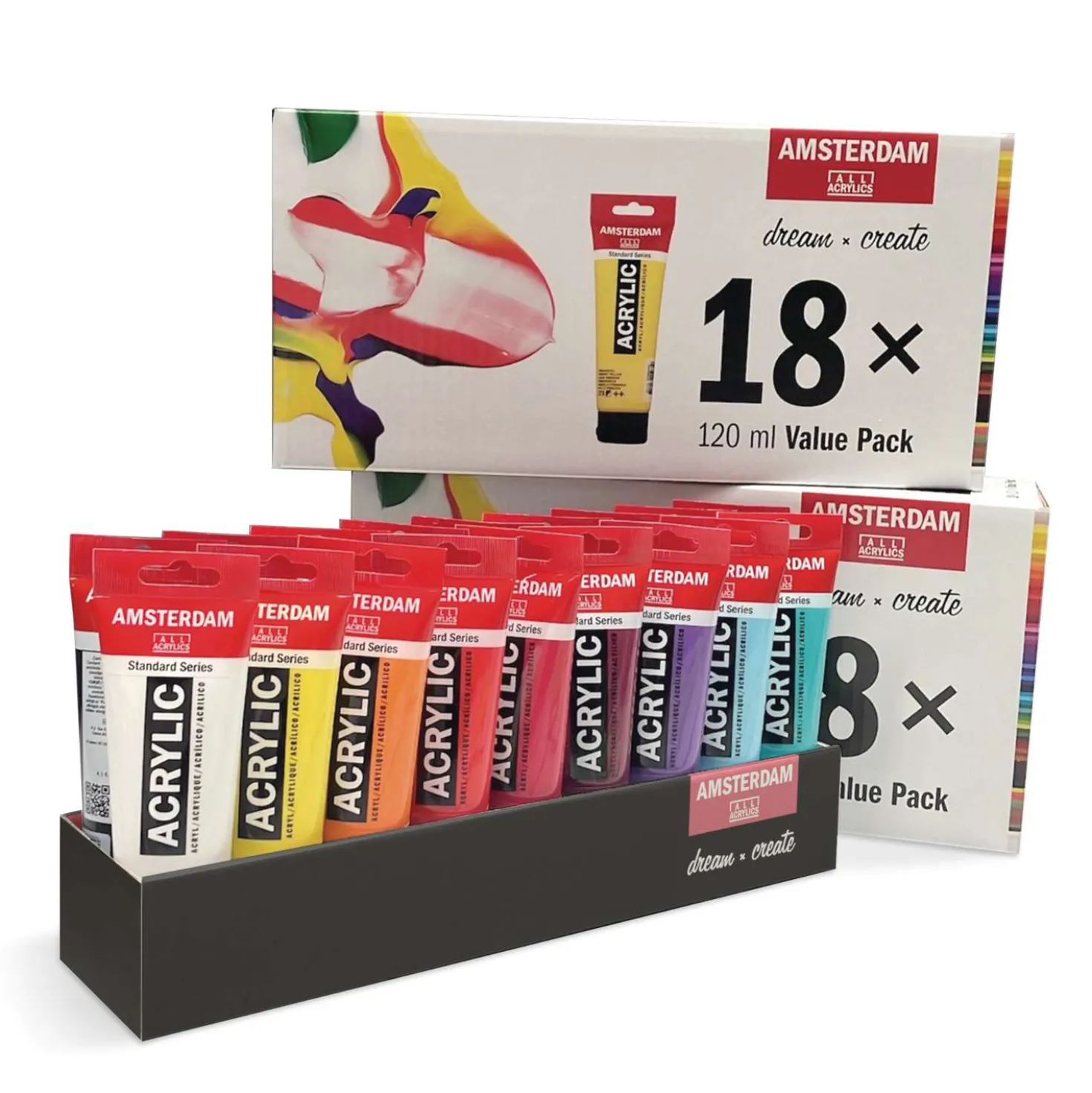 Talens - Amsterdam Standard, Set da 18 colori acrilici