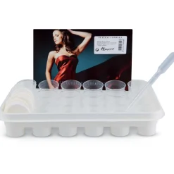 Tavolozza con 24 mini bicchieri