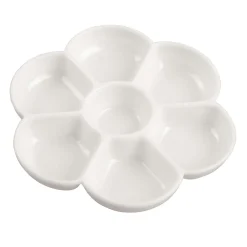Tavolozza di plastica a forma di fiore