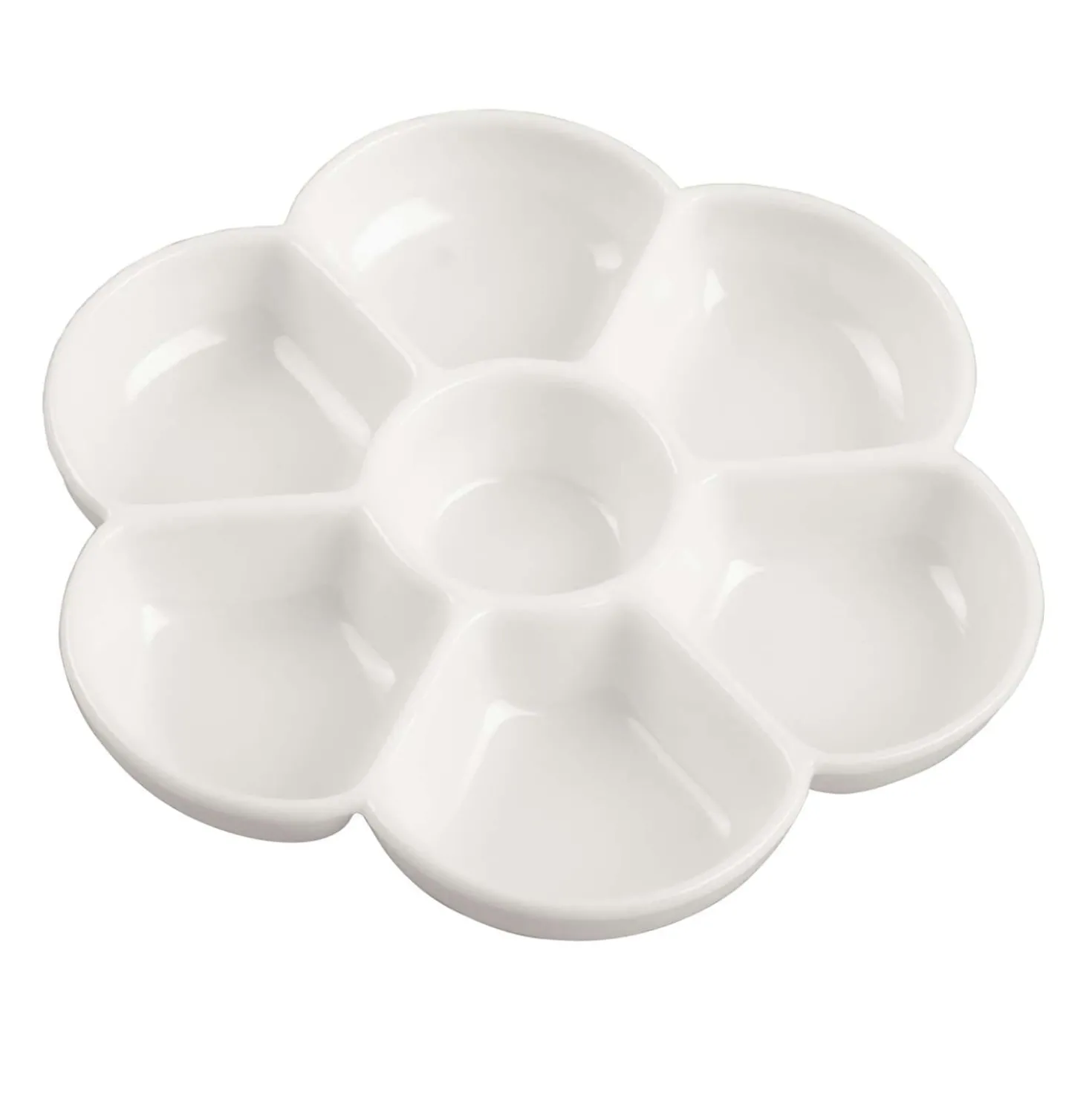 Tavolozza di plastica a forma di fiore
