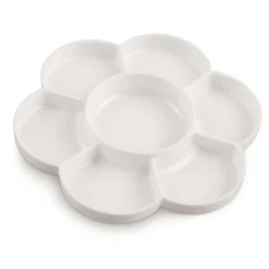 Tavolozza di plastica stabile a forma di fiore