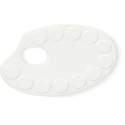 Tavolozza ovale di metallo