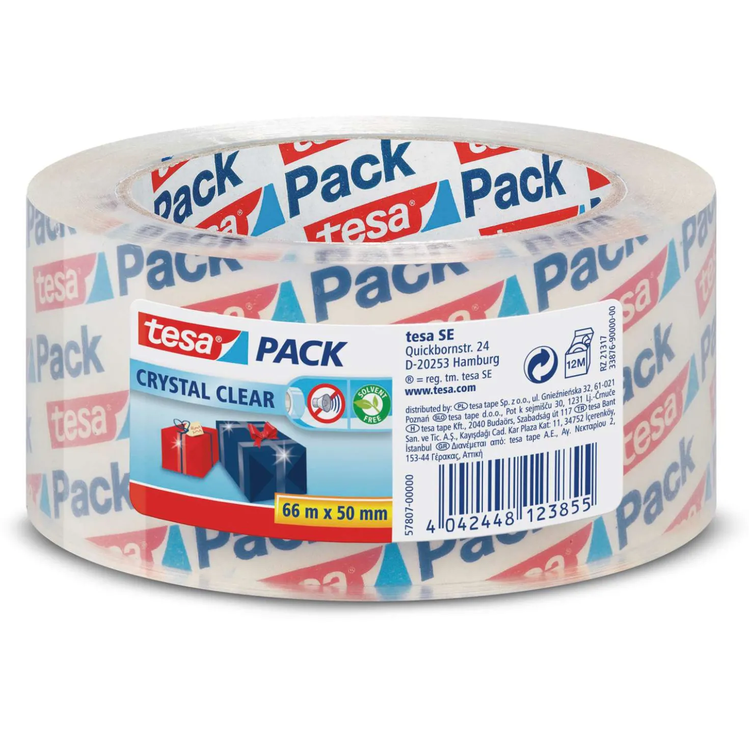 Tesapack - Crystal Clear, Nastro per pacchi
