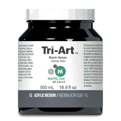 Tri-Art - Gesso, Medium acrilico, matt - black