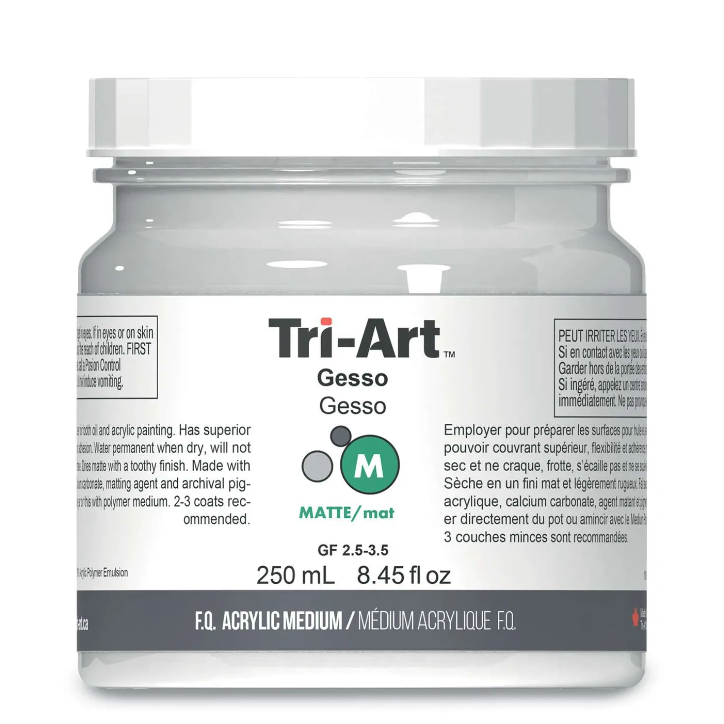 Tri-Art - Gesso, Medium acrilico, matt - white