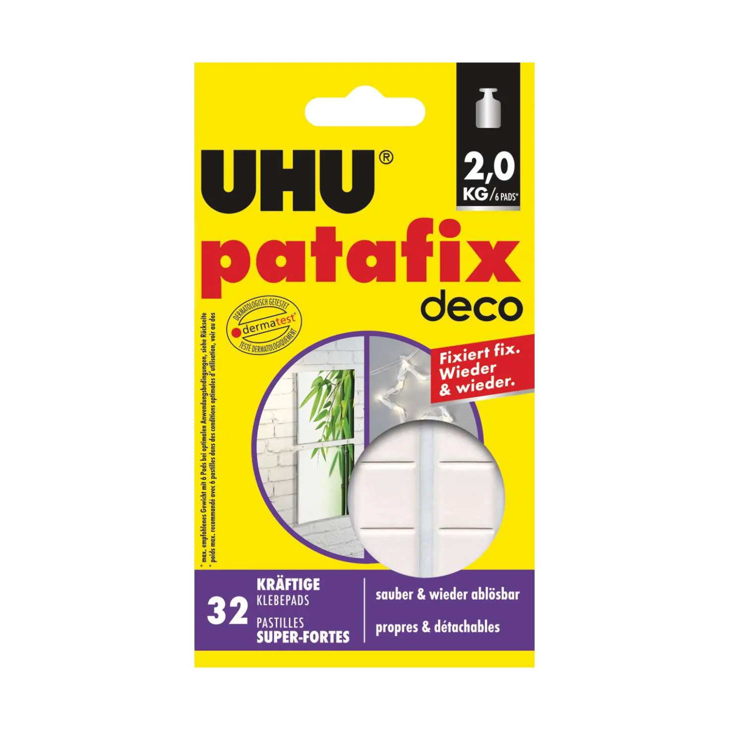 Uhu - Patafix deco, Pad adesivi