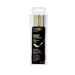 Uni Posca -PCF-350, Set da 3 Brush Marker