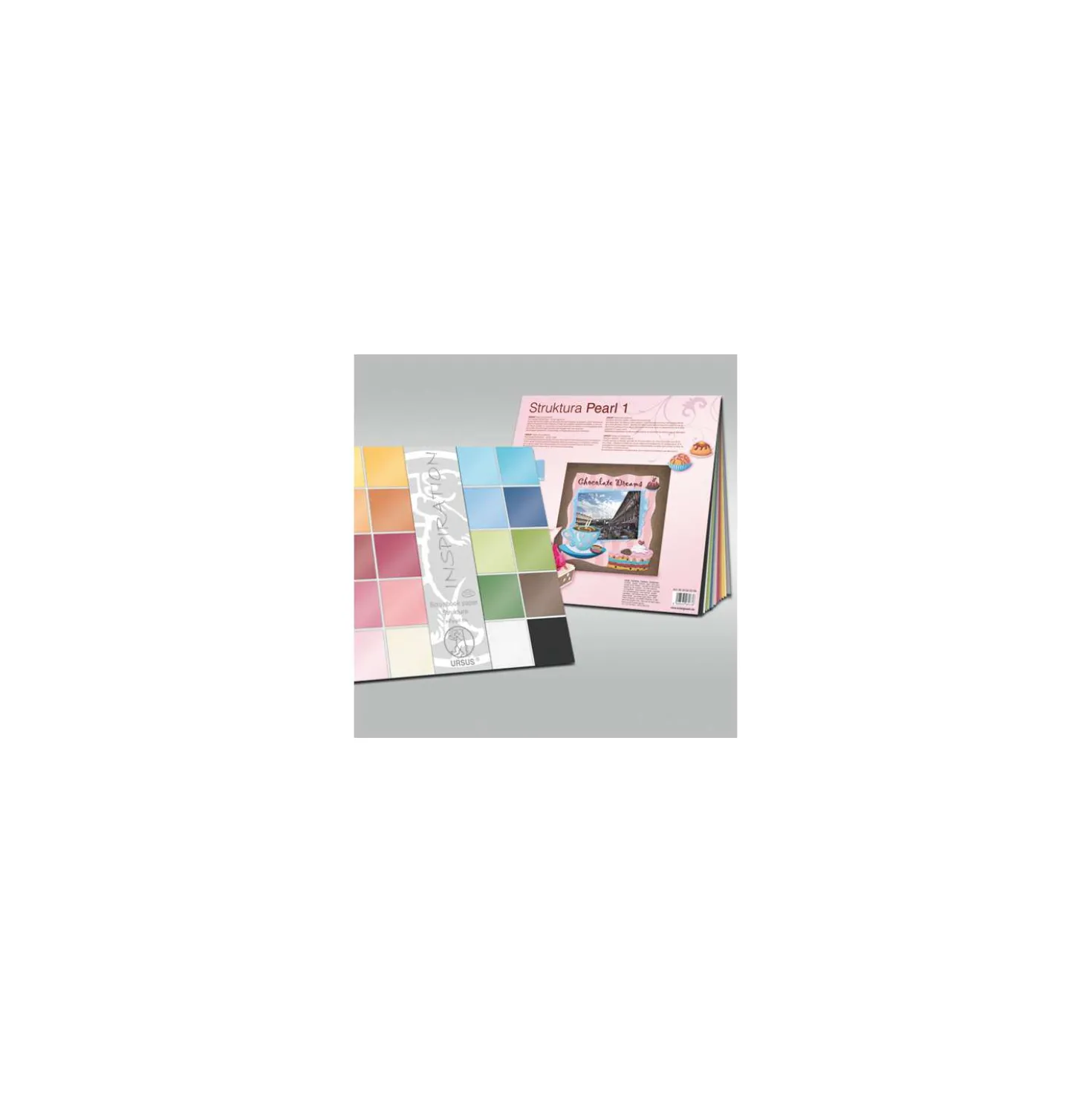 Ursus - Struktura Pearl, Assortimento 1 di carta per scrapbooking