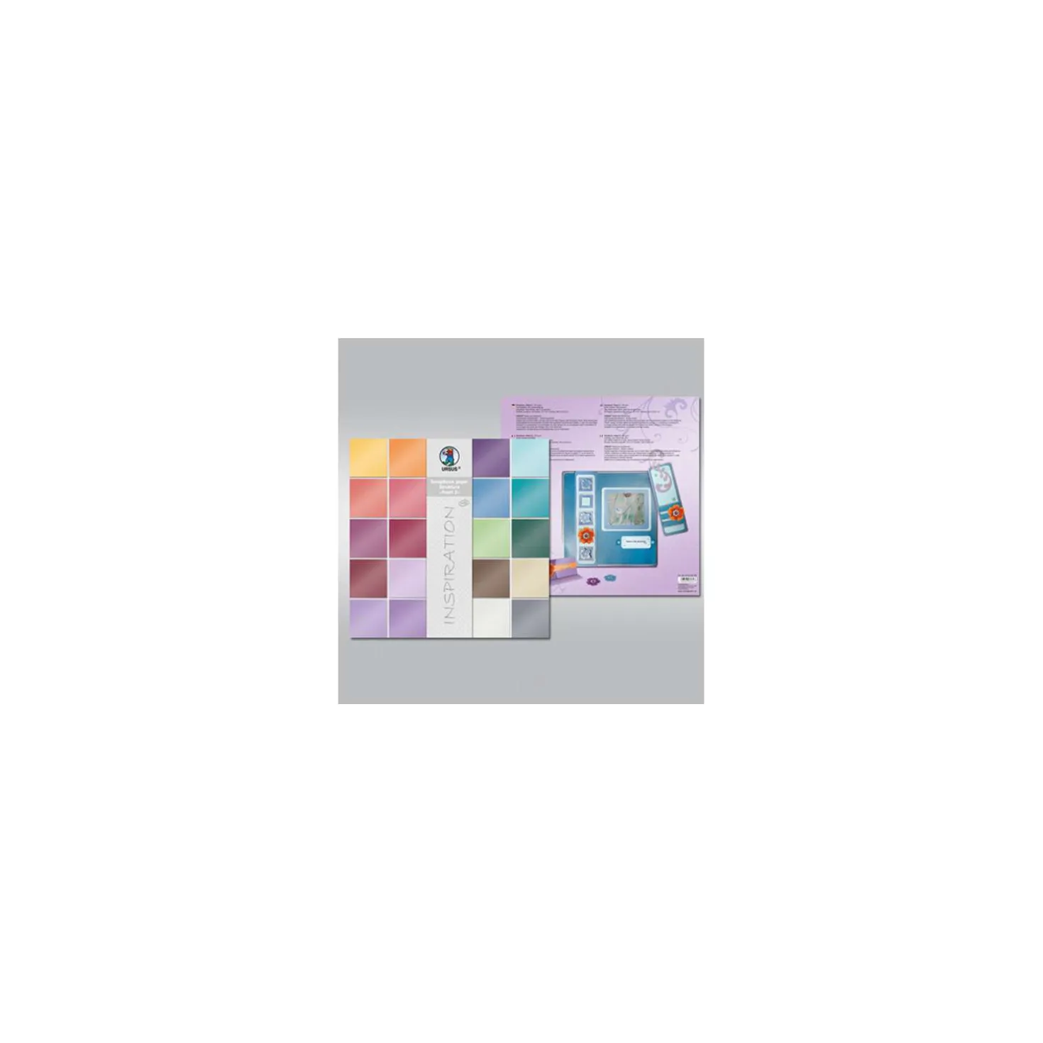 Ursus - Struktura Pearl, Assortimento 2 di carta per scrapbooking